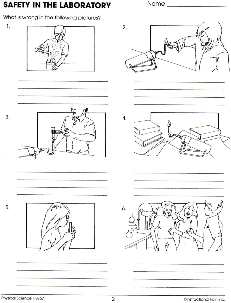 Science Safety Worksheet 5Th Grade