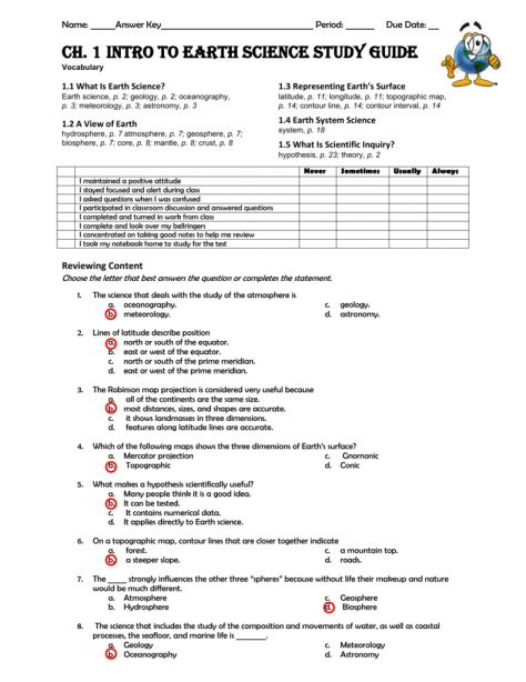 Science Worksheets With Answers