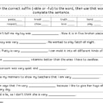 Scientific Prefixes And Suffixes Worksheet Answer Key