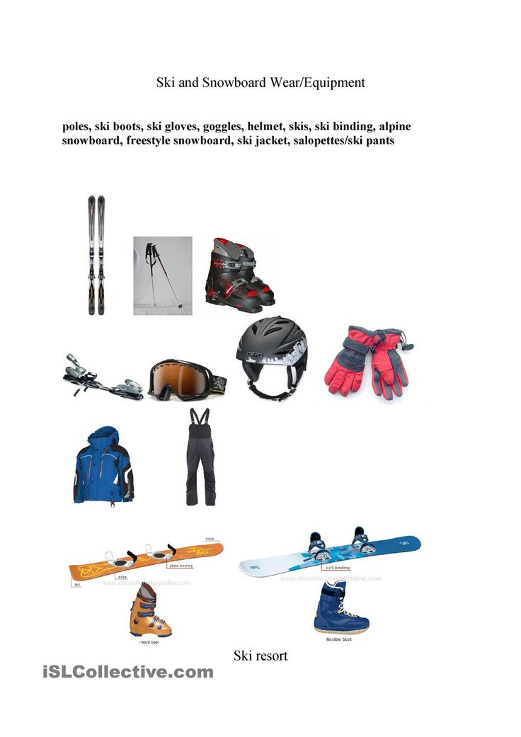 Ski Trip Science Worksheet