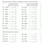 Temperature Conversion Worksheet Answers