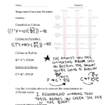 Temperature Conversion Worksheet Answers