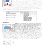 Air Masses And Fronts Worksheet Answer Key Db excel