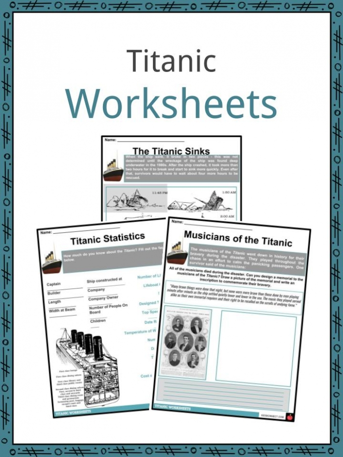Cause And Effect The Titanic Worksheets 99Worksheets