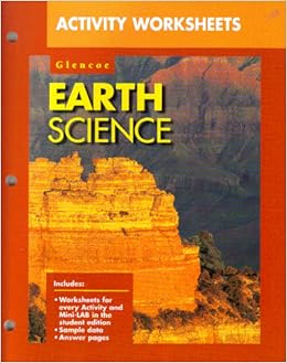 Glencoe Earth Science Activity Worksheets Ralph Feather 