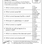 Printable Science 3rd Grade Worksheets