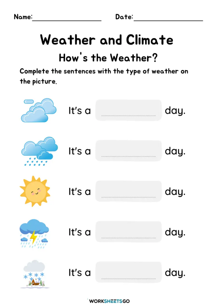 Weather And Climate Worksheets WorksheetsGO