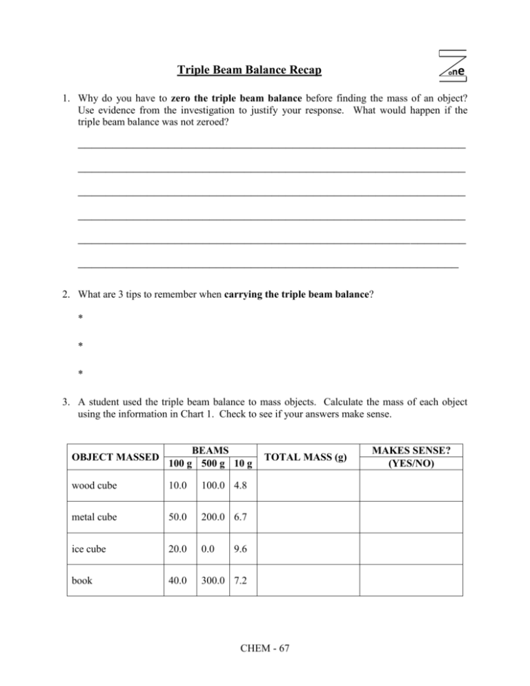 39 Triple Beam Balance Worksheet Answers Worksheet Resource