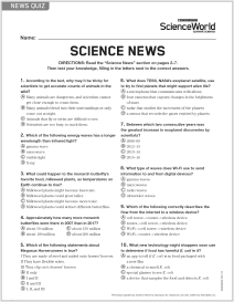 40 Scholastic Science World Worksheet Answers Worksheet Database